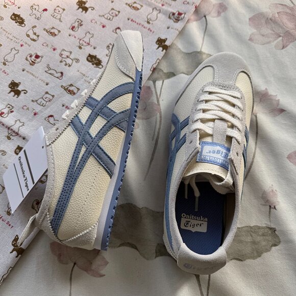 Onitsuka Tiger Women's Sneakers In White And Blue. - Picture 6 of 6